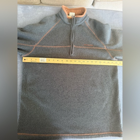 Columbia Mens Great Heart Mountain Gray 3/4 Zip Fleece Lined Pullover SZ XL - Picture 5 of 6